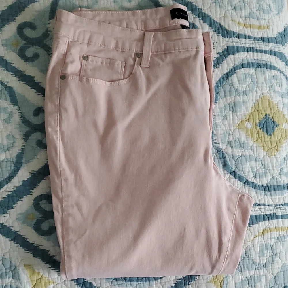 Charter Club Pink Bristol Skinny Ankle Jeans 16 - Picture 1 of 5